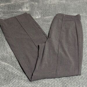 Pull&Bear Women's Straight-Leg Dress Pants in Charcoal Gray